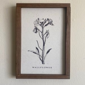 Wallflower art piece